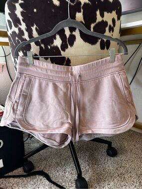 Lululemon Women’s Pink Lounge Shorts with Drawstring